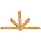 Ekena Millwork Kennewick Rough Sawn Timber Gable Bracket, Western Red Cedar, 60"W x 40"H x 2"D x 4"F, 16/12 Pitch GBW060X40X0204KEN00RWR - alternate 4
